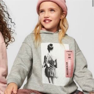 Zara Gray and Pink Kids Hoodie